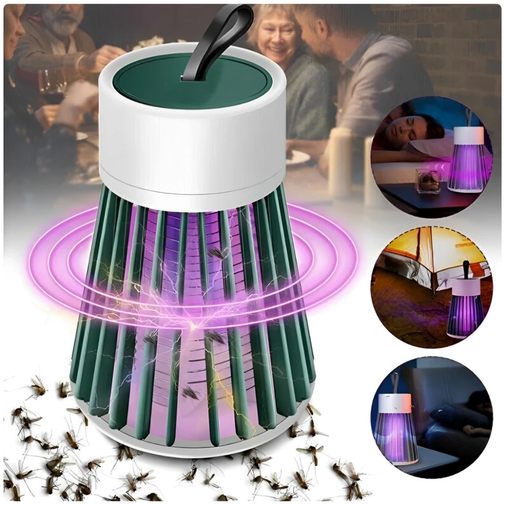 Lâmpada Led Anti-Mosquitos - Luz UV Recarregável USB