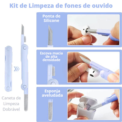 Kit de higienização 7 em 1 para Eletrônicos - Acabe com a agonia da sujeira