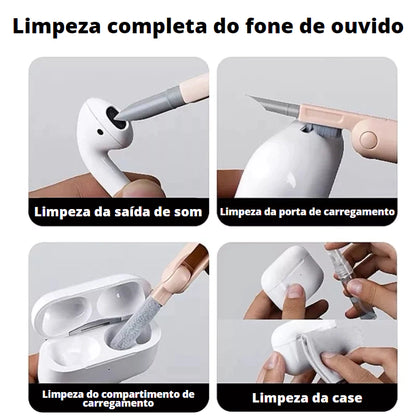 Kit de higienização 7 em 1 para Eletrônicos - Acabe com a agonia da sujeira